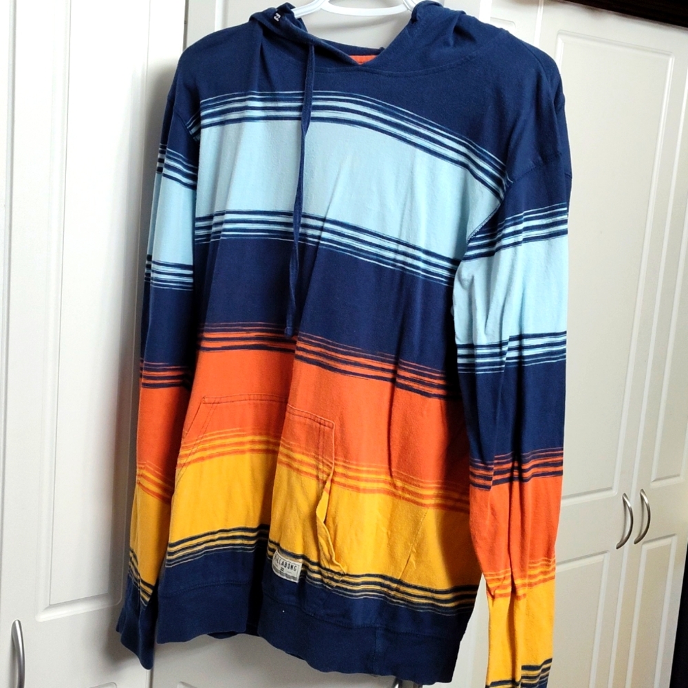 Vibrant Billabong Hooded Long Sleeve Shirt